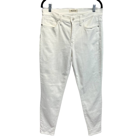 Madewell Denim - Madewell Hi-Rise Skinny White Jeans, 31